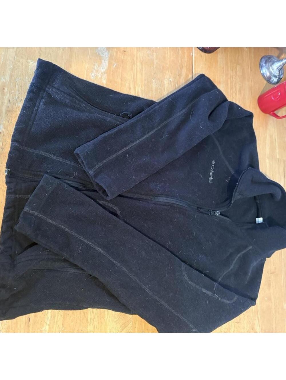 Columbia Black Fleece Jacket Size Large